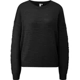 QS Strickpullover mit Strukturmuster Schwarz S