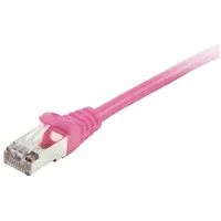 Equip 605582 RJ45 Netzwerkkabel, Patchkabel CAT 6 S/FTP 3.00m Pink vergoldete Steckkontakte 1St.