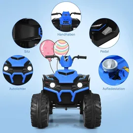 Goplus Kinder-Elektroquad blau (12V)