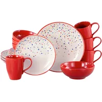 CreaTable Joy Kombiservice 16-tlg. rot-bunt