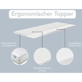 XDream Pure Topper 90 x 200 cm weiß