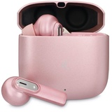KSIX smart your tech KSIX Spark Kabellose Kopfhörer mit Bluetooth 5.2 und Geräuschunterdrückung, Helme mit Lossless HD und Dual Mikrofon für Anrufe, Sport und Musik, Rosa