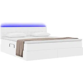 vidaXL Bett 180 x 200 cm Weiß