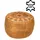 Marrakesch Orient & Mediterran Interior Pouf Leder 40 x 30 x 40 cm Braun