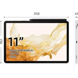 Samsung Galaxy Tab S8 11" 128 GB Wi-Fi + 5G Graphit