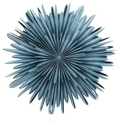 Ebuy24 Sälen Weihnachtsstern mit Licht Papier Ø80 cm Pendelleuchte blau.