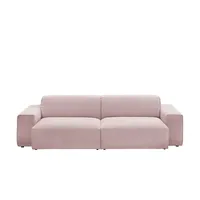 Gray & Jones Einzelsofa im Trendstoff Baltic Breeze ¦ rosa/pink ¦ Maße (cm): B: 196 H: 71 T: 101