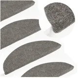vidaXL Stufenmatte 25,5 x 68,5 cm Grau