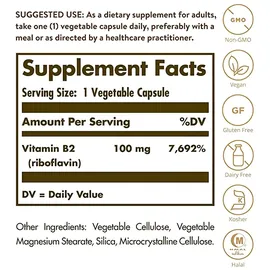 Solgar Vitamin B2 Kapseln 100 mg 100 St.