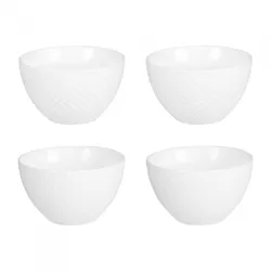 TABLE PASSION Schale Snow weiß 30 cl x 4