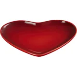 Le Creuset Heart Teller 23 cm kirschrot