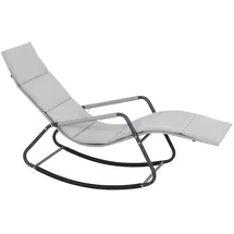 Siena Garden Aliano Schaukelliege 143 x 57 x 84 cm Anthrazit matt/Hellgrau