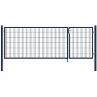 Home Deluxe Doppelflügel Gartentor Aditus 120 x 350 cm anthrazitgrau