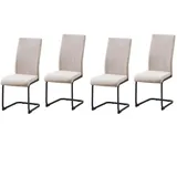 Hti-Living Esszimmerstuhl LennyP Polyester creme 4er Set