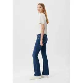 Mavi Bootcut-Jeans "BELLA MID-RISE", Damen, Gr. 28, Länge 34, blau (schwarz brushed str), 80% Baumwolle, 18% Polyester, 2% Elasthan, bootcut Jeans, Bootcut Jeans