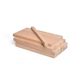 Metrie 36 Stück Holzbausteine Rechteckleiste 26 cm