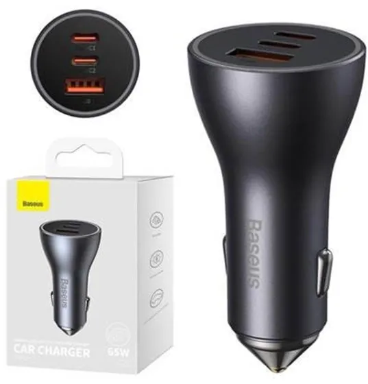 Car charger Golden Contactor Pro 2x USB-C 1x USB 65W (grey)