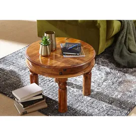 MASSIVMOEBEL24.DE Oxford Braun Akazie 60 x 60 x 45 cm