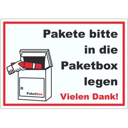 Pakete Paketbox Aufkleber A1 (594x841mm)