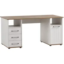 Schildmeyer Schreibtisch Jelda Eiche Landhaus / Weiß