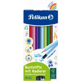 Pelikan Radiergummi Mehrfarbig 12 St.