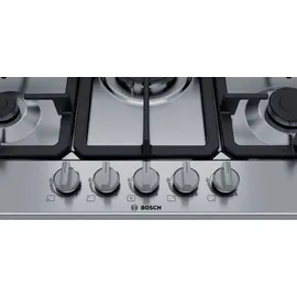 Bosch Herdset Bosch Backofen Schnellaufheizung mit Gas-Kochfeld 5 Zonen autark, 75 cm