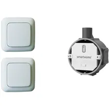 smartwares Lichtschalter Set - Funk-Einbauschalter + 2 x Funk-Wandschalter,