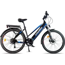 Urbanbiker Viena | Trekking E-Bike | 200KM Reichweite | Blau | 26