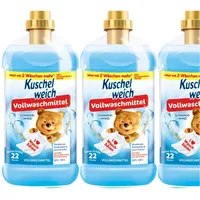 3x1100ml Kuschelweich Vollwaschmittel flüssig Sommerwind 66WL | Frischer Duft