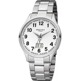 Regent Edelstahl Herren Uhr FR-230 Funkuhr Armband silber D2URFR230 - Silber