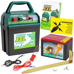 Weidezaungerät 9V Power XXL B 9000 + Batterie + Zubehör