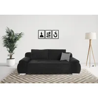 INOSIGN Schlafsofa Pumo, mit Boxspring-Aufbau, Bettfunktion und Bettkasten, inklusive Federkern schwarz