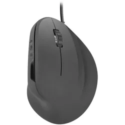 Speedlink PIAVO Ergonomic Vertical USB-Mouse, Bis zu 2.400dpi Auflösung, Gummierte Oberfläche