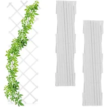 Relaxdays Rankgitter 180 x 0 cm Weiß