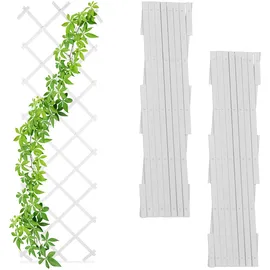 Relaxdays Rankgitter 180 x 0 cm Weiß