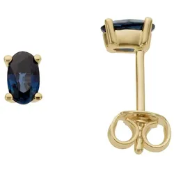Firetti Paar Ohrstecker »Schmuck Geschenk Gold 333 Ohrschmuck Farbstein Edelstein Saphir«, mit Saphir Firetti gelbgoldfarben-blau + blau