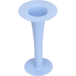 Trumpet Vase oder Kerzenständer blau 2in1