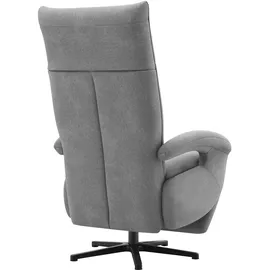 sit&more TV-Sessel Zoe 74 x 112 x 82 cm grau Polyester mit Kopfteilverstellung & 360° Drehfunktion