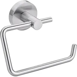 tesa MOON Toilettenpapierhalter ohne Deckel, Accessoires, silber matt