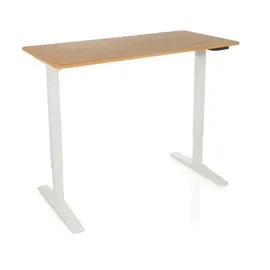 HJH Office Schreibtisch STAND BASIC Weiß / Eiche