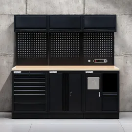 feistos Werkzeugschrank EOS 11 Blackline Schwarz 61x204x200cm