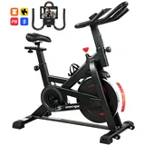 Heimtrainer Fahrrad Höhenverstellbar Hometrainer Mit App Magnetwiderstand Lcd-monitor Verstellbar Lenker Handyhalter