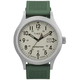 Timex Expedition Scout (40 Mm) Natürliches Zifferblatt / Grünes TW4B30100 Uhr