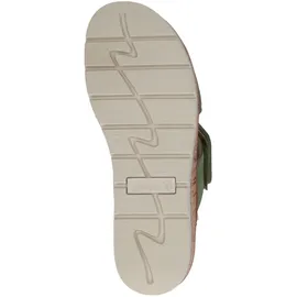 CAPRICE "Caprice Pantoletten Veloursleder", Damen, Gr. 36, grün, Veloursleder, Schuhe Pantolette