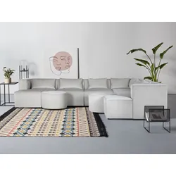 Ecksofa LEONIQUE "Alexane L-Form", beige, B:352cm H:70cm T:267cm, Sofas, zusammengesetzt aus Modulen, in vielen Bezugsqualitäten und Farben