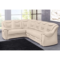 Ecksofa SIT&MORE "Bansin" Sofas Gr. B/H/T: 265 cm x 94 cm x 215 cm, Lu x us-Microfaser ALTARA NUBUCK, langer Schenkel rechts, mit Bettfunktion, beige (natur) Ecksofas