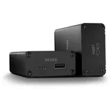 Lindy 300m 2 Port Fibre Optic USB 3.0 Extender (43363), KVM Switch, Schwarz