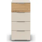 OTTO home Highboard 40 x 81 cm Beige / Eiche