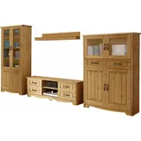 Home Affaire Wohnwand »Trinidad«, (Set, 4 St.), Set aus 1 Vitrine, 1 Lowboard, 1 Highboard, 1 Wandboard,