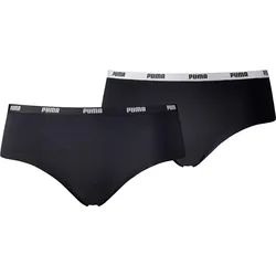 Panty Damen Hipsters 2 Pack SCHWARZ|WEISS XS